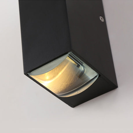Utomhus Svart Aluminium Vägglampa LED Upp Ner Carvallo