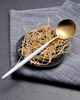 Carvallo Lumine – Lyxigt Bestickset med Guldaccenter och Matt Svarta Handtag Carvallo