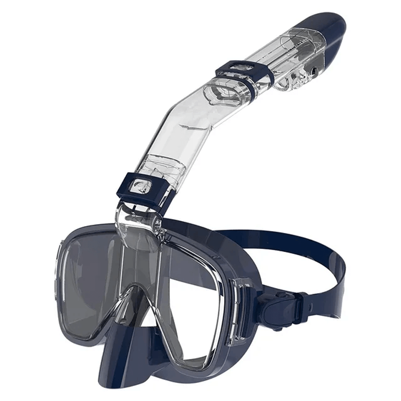 Hopfällbar Snorkelmask, Dykmask Vuxen-Barn-BB-Marinblå-Hemnix