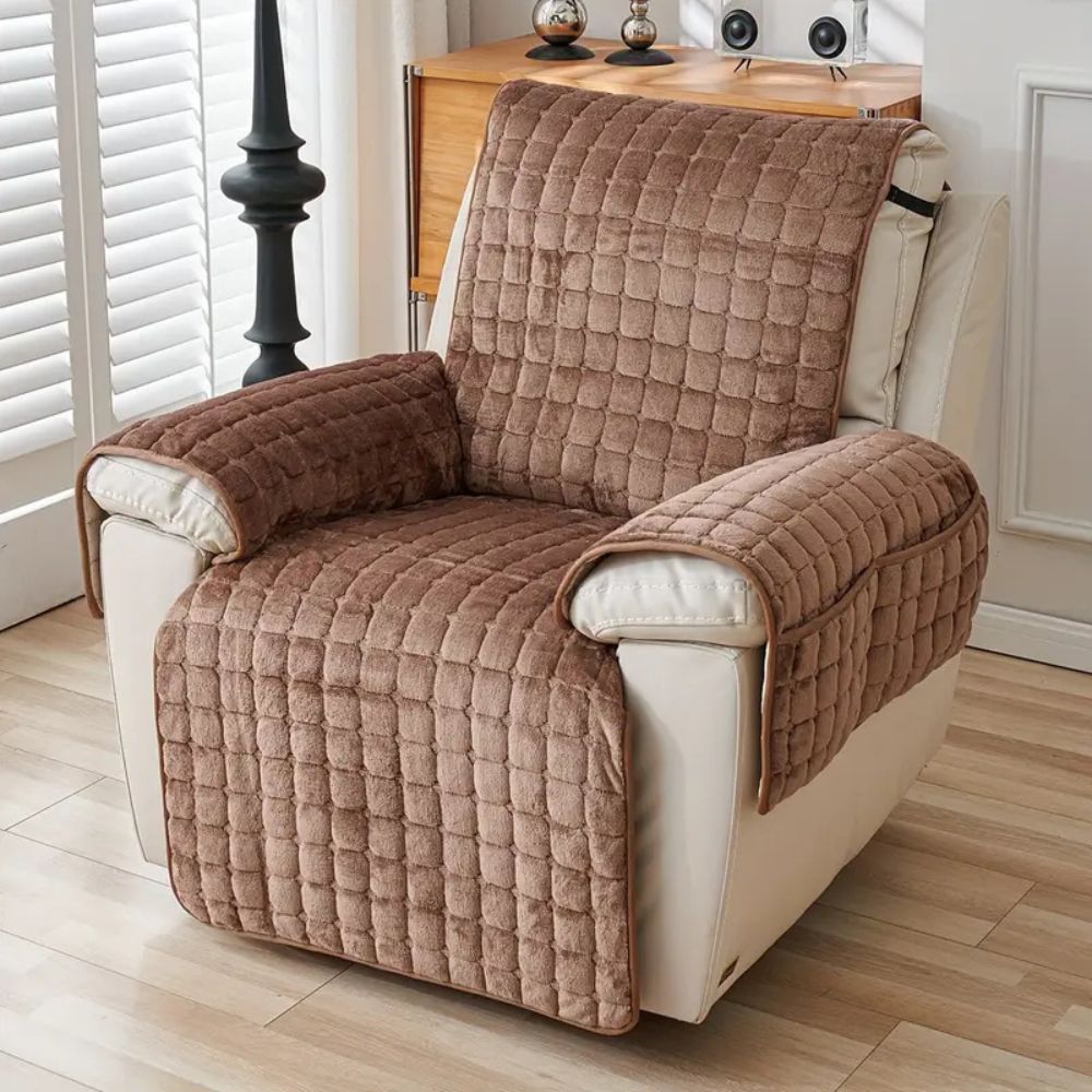 Snug Grid Recliner Cover Carvallo