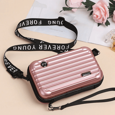Resväska-inspirerad crossbody-väska-Handväska-BB-Roséguld-Hemnix