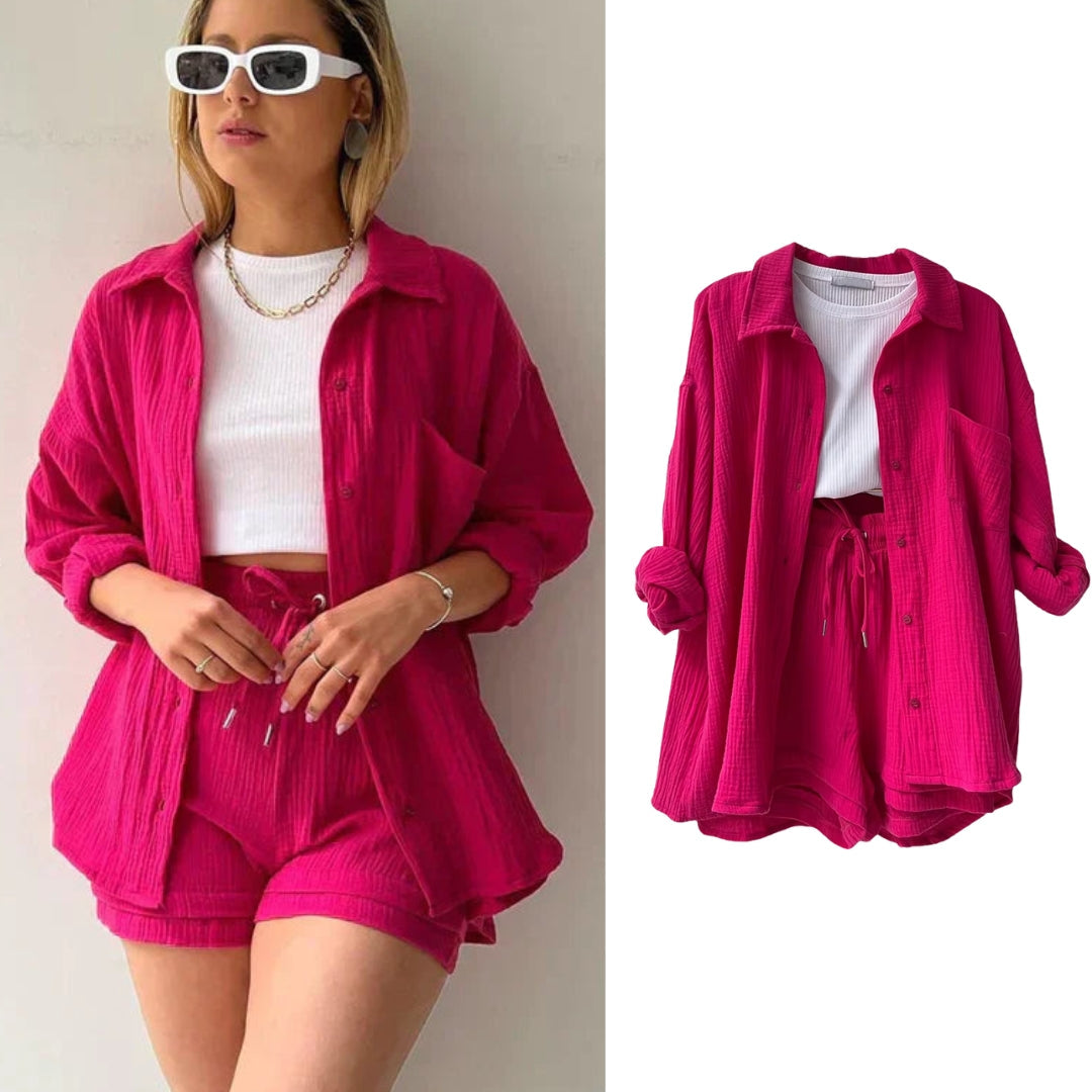 Sanny™ Matchande Set-Hemnix-Mörkrosa-S-Hemnix