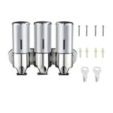 Carvallo Set LuxoPure | rostfritt stål design | 3-set väggmontering | modern & platsbesparande Carvallo