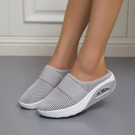 Luftkudde ortopediska skor - Bekväm, modern och lätt på foten-Shoes for Women-Hemnix-Ljusgrå-35-Hemnix