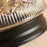 Klar Ribbade Glaskronlamp för Sovrum Carvallo