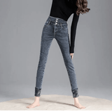 Termiska Vinterjeans med Hög Midja-Personligt-BB-Hemnix