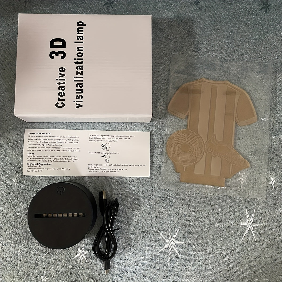 SportLamp - 3D LED Nattlampa för Fotbollsfans Carvallo