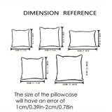 Polyester Kuddöverdrag - Enkelt Stilsäkert Prydnadsöverdrag för Sovrum, Soffa och Vardagsrum Carvallo