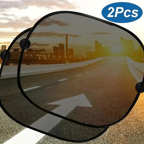 Carvallo-Solskydd SolarisFix | 2-pack för bakrutor | UV-skydd & värmeskydd | Med sugkoppar Carvallo