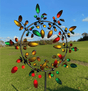 AeroSpin 3D Kinetic Garden Wind Spinner – Fängslande metallskulptur för trädgården MILA Sverige