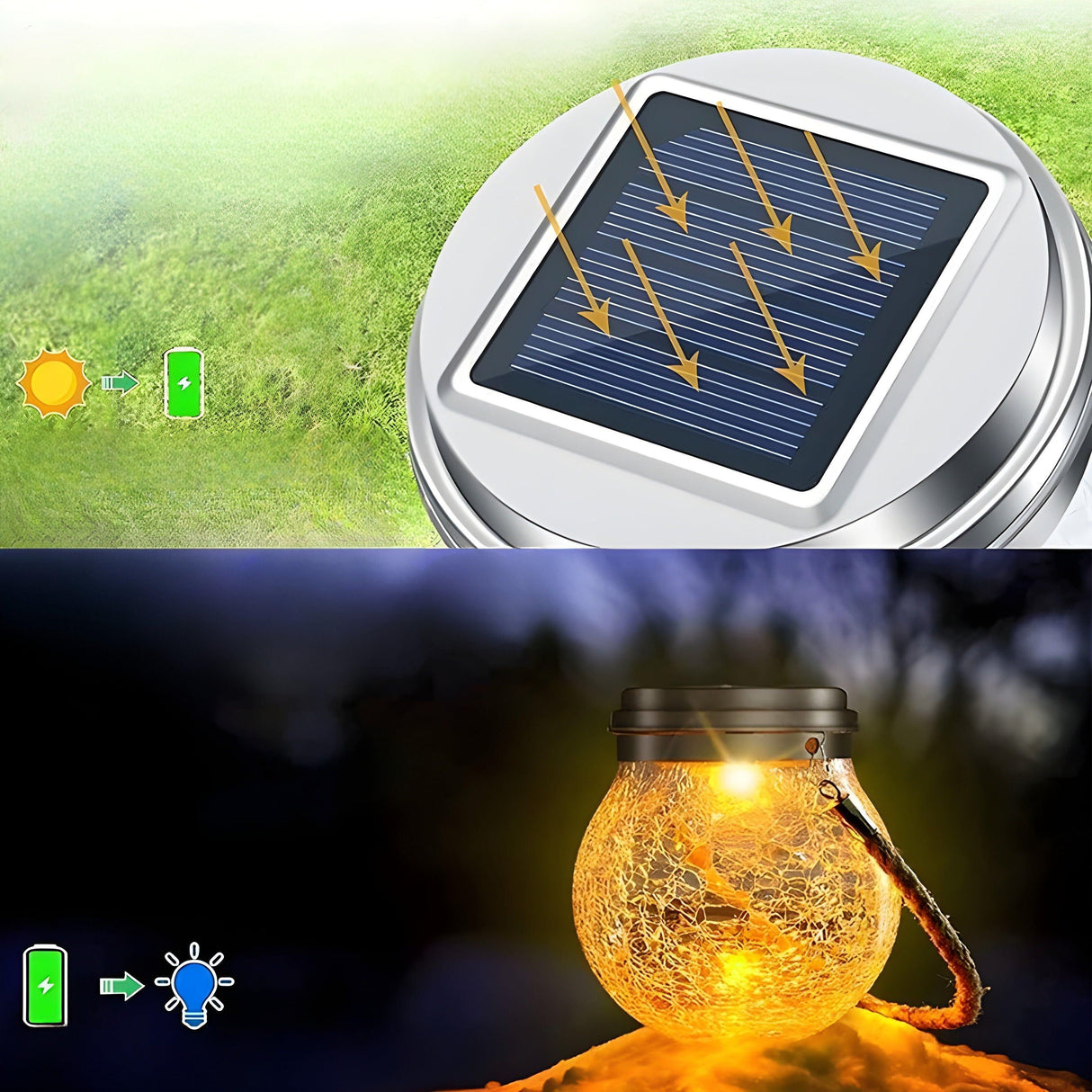 CrackJar Lampa - Crack Ball Glasburk Trädgårdsträd Hängande Ljus Carvallo