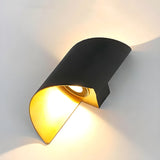 SpiralGlow Light - Nordisk vattentät metall spiral LED vägglampa Carvallo