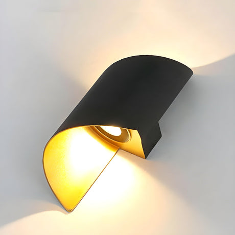 SpiralGlow Light - Nordisk vattentät metall spiral LED vägglampa Carvallo