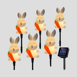 HoppyShine Light – 6-pack Solarbetrivna Påskhar-lampor Carvallo