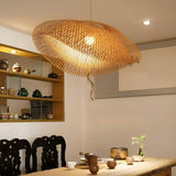 Rattan Hängande Lampa – Dekorativ Pendellamp i Bambus för Stiliga Utrymmen Carvallo