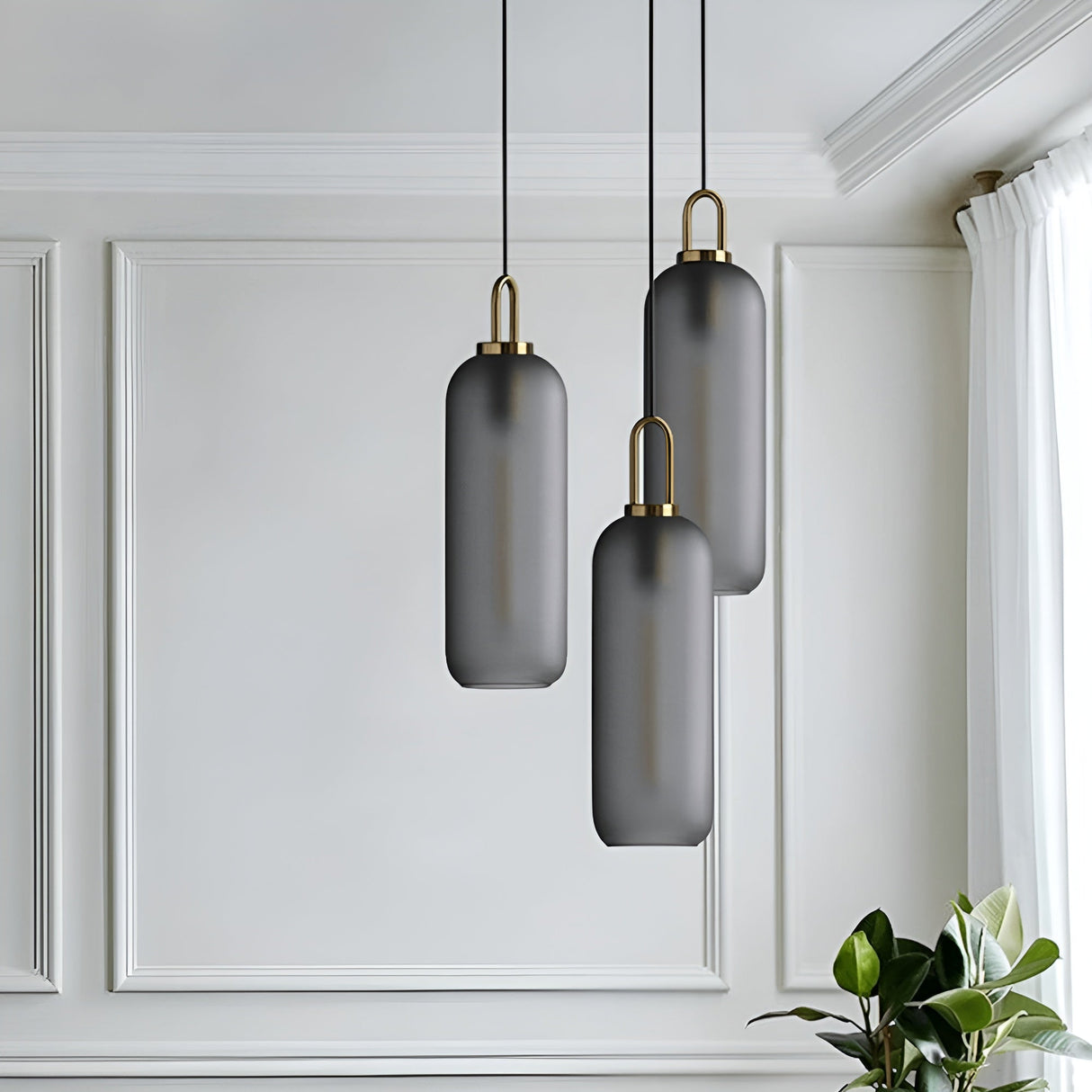 CrystalHue Light - Nordisk glaskula pendellampa Carvallo