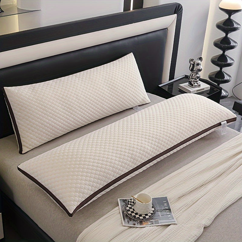 Premium Mjuk Stickad Bubbel 3D Massage Kroppskudde - Stödjande och Bekväm för Sido- och Magliggare Carvallo