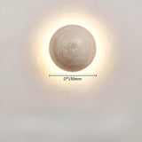 RetroTravertine Light - Wabi-Sabi Japansk LED Vägglampa i Krämstil Carvallo