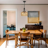 Boho-hänglampa med rottingskärm – Naturlig pendellampa för matrum och kök Carvallo