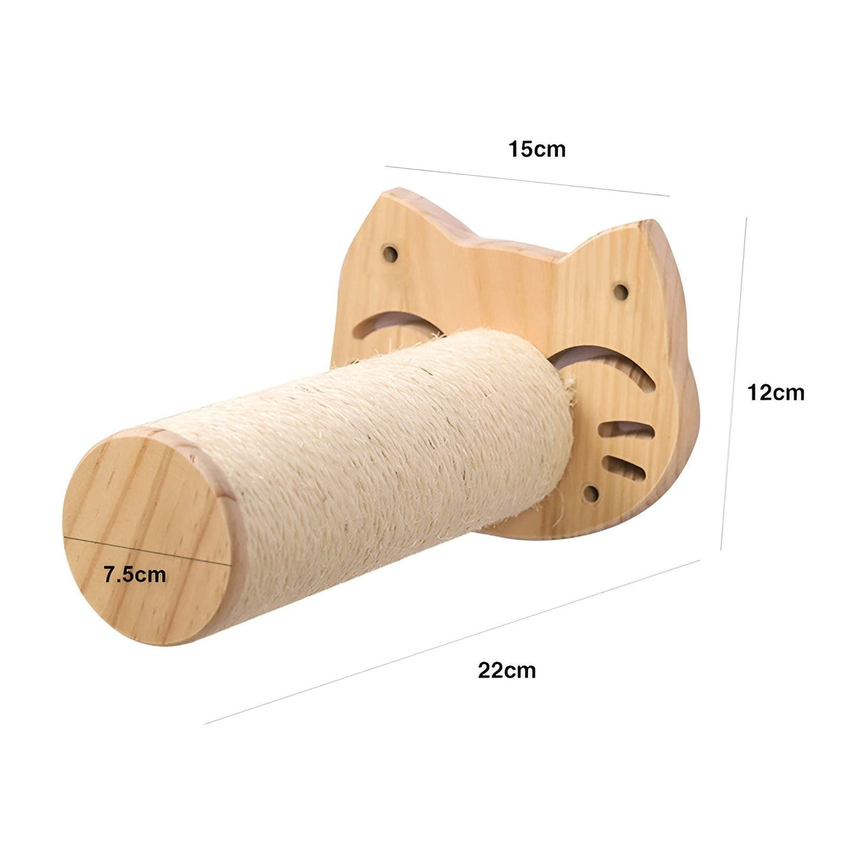 PurrMount Board - Väggmonterad kattklättrande bräda med klösträd Carvallo