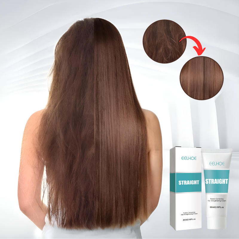 Keratin Hair Smoothing Cream – Omedelbar anti-frissande plattningsbehandling för silkeslent, glansigt hår MILA Sverige