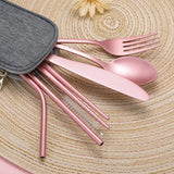 Carvallo GoCutlery | 4-delad för vägande | Rostfritt stål & BPA-fri | Med transportetui Carvallo