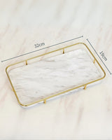 Carvallo Marmor Elegance – Lyxigt Marmorbadrumset med Gyllene Detaljer (6-delat) Carvallo