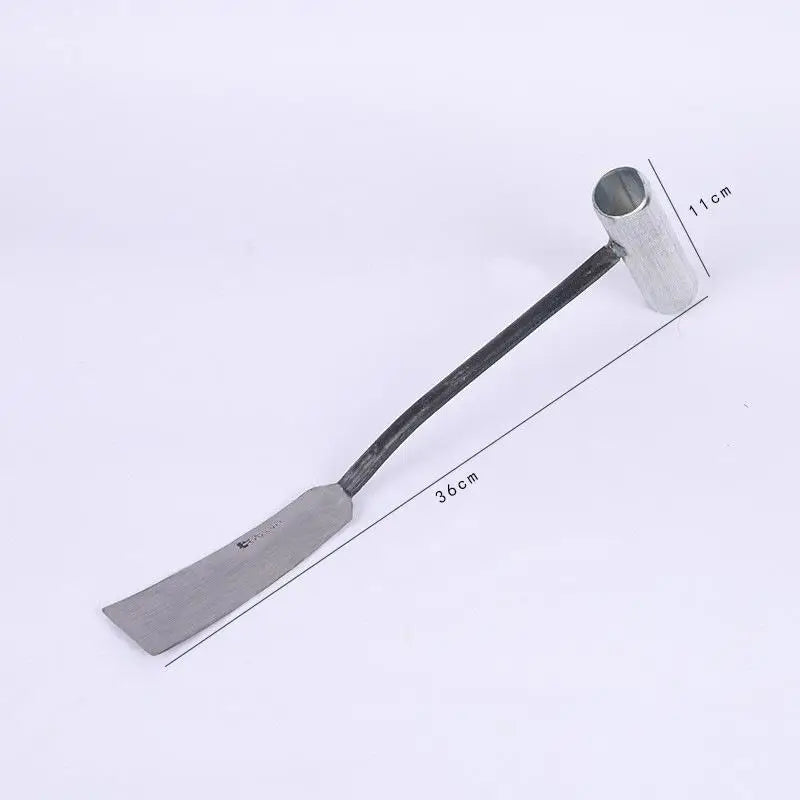 Carvallo HERBINOX | 3-tandig rostfritt stål spade | För vitlök, ogräs och vilda örter Carvallo