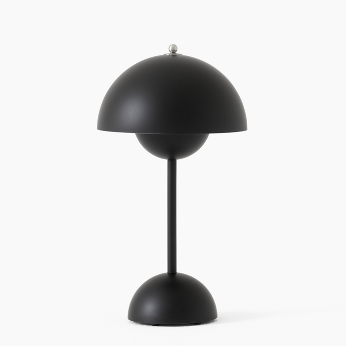 Vintage Trådlampa | Uppladdningsbar med Plisserad Textilskärm | Touch Dimmbar Carvallo