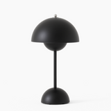 Vintage Trådlampa | Uppladdningsbar med Plisserad Textilskärm | Touch Dimmbar Carvallo