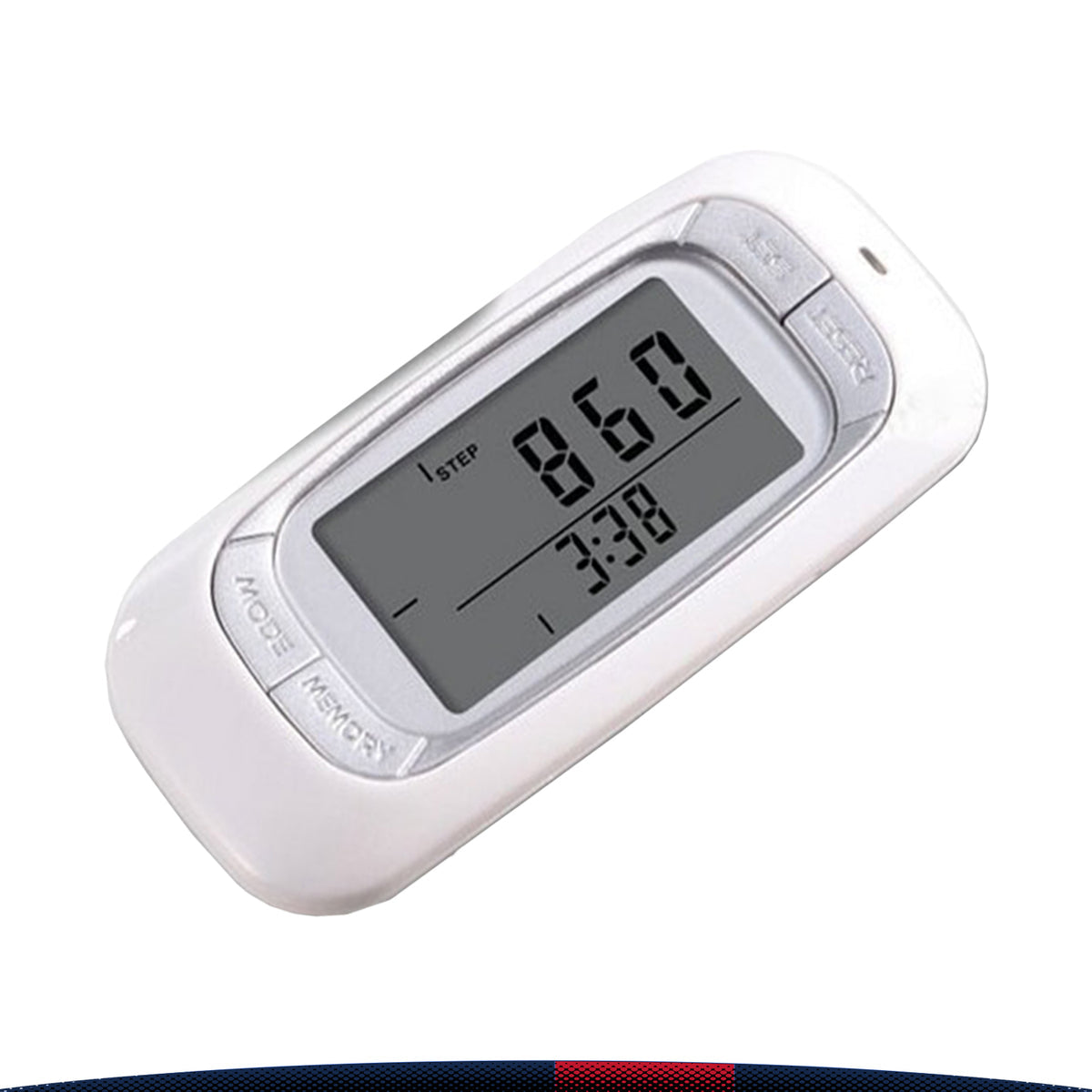 Luxora Walking 3D Pedometer med Klipp och Rem Plus 30 Dagars Minne Noggrant Stegräknare Carvallo