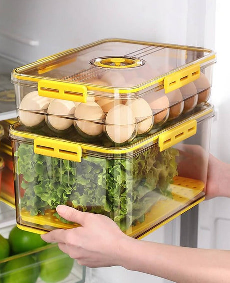 Kylskåpsförvaring – Platsbesparande förvaring för ett snyggt och fräscht kylskåp MILA Sverige