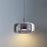 Amber Glass Pendant Light | Vintage Style | Warm LED Glow | Justerbar Höjd Carvallo