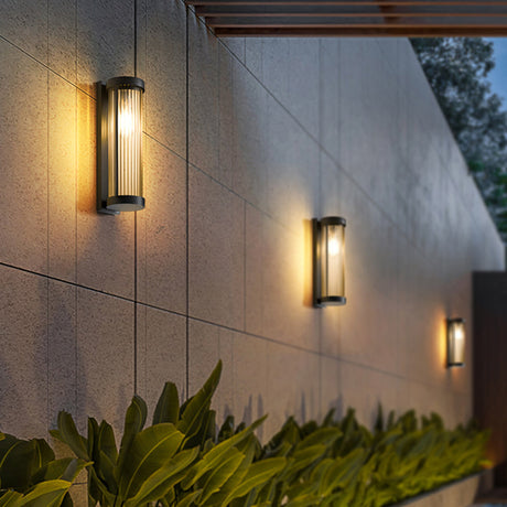 Utomhus Glas Vägglampa Modern Metall Design Carvallo
