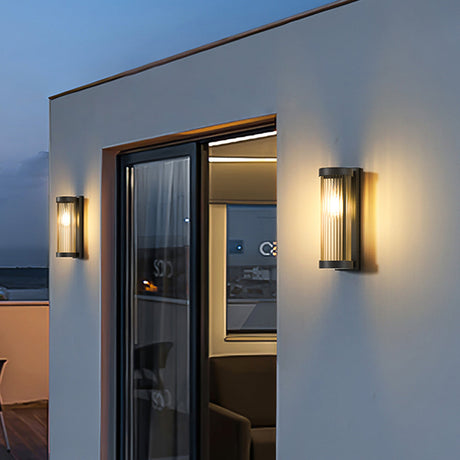 Utomhus Glas Vägglampa Modern Metall Design Carvallo