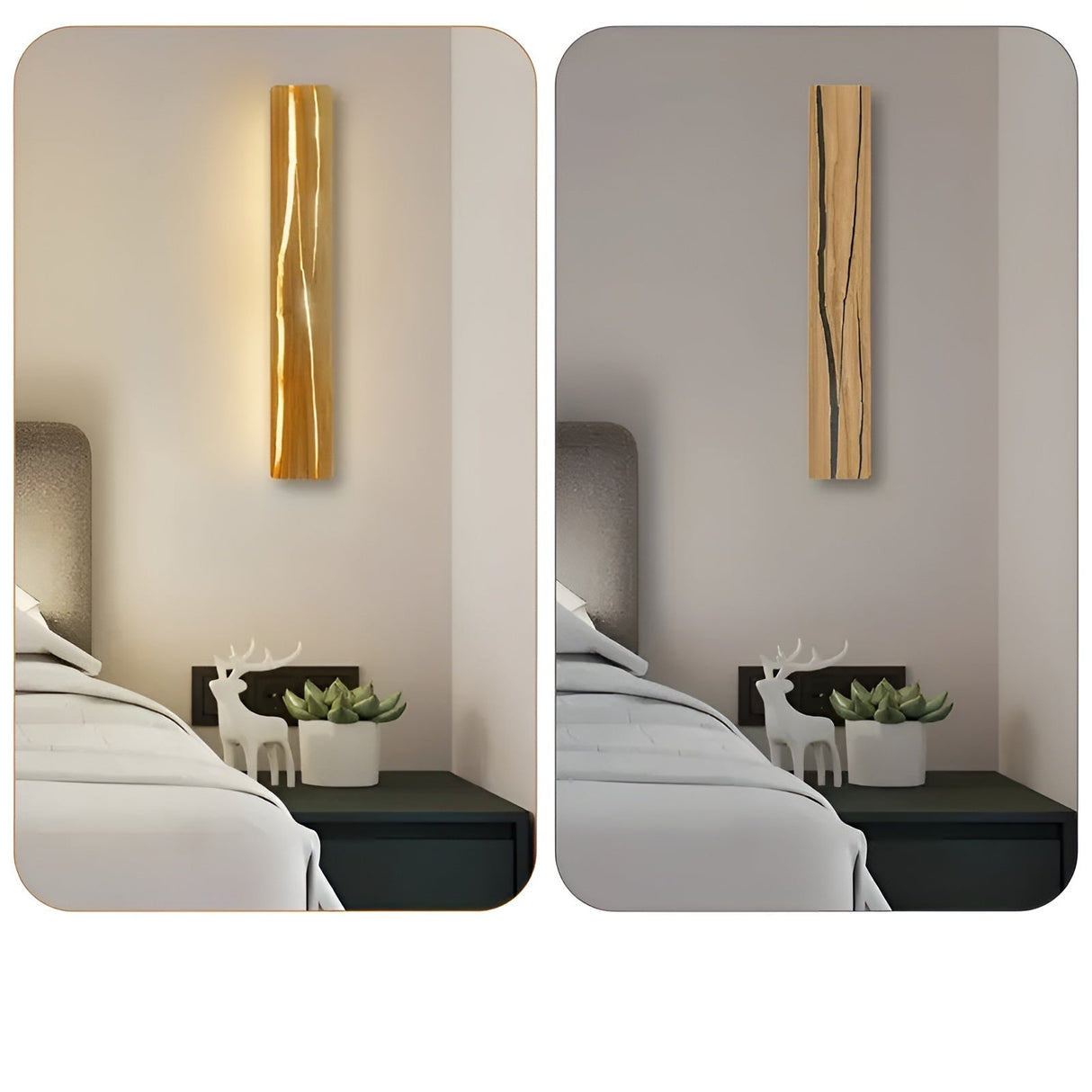 LED Vägghylla i trä – Modern design för vardagsrum och sovrum Carvallo