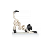 Abstract Minimalist Vridna Siamesisk Katt Skulptur för Heminredning Carvallo