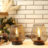 CageLuxe Lampa - Trådlös metallbur LED bordsbelysning Carvallo