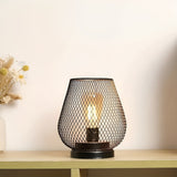 CageLuxe Lampa - Trådlös metallbur LED bordsbelysning Carvallo