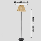 Carvallo - Solcellsdriven utomhus LED-golvlampa med varmt och mysigt ljus Carvallo