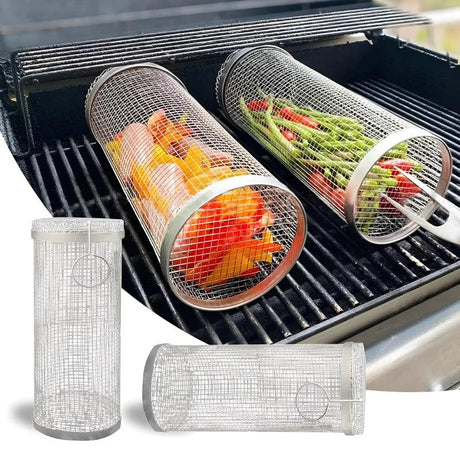 1+1 gratis Bärbar rullgrill i rostfritt stål MILA Sverige