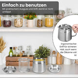 Carvallo - Kök oljebehållare i rostfritt stål med sil Carvallo