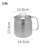 Carvallo - Kök oljebehållare i rostfritt stål med sil Carvallo