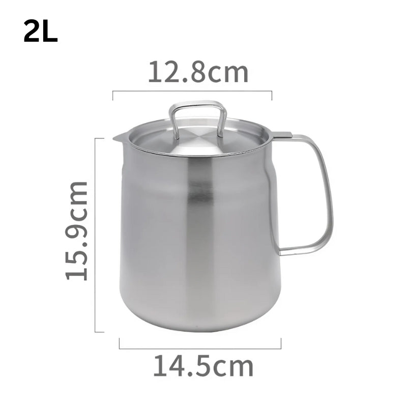 Carvallo - Kök oljebehållare i rostfritt stål med sil Carvallo