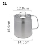 Carvallo - Kök oljebehållare i rostfritt stål med sil Carvallo