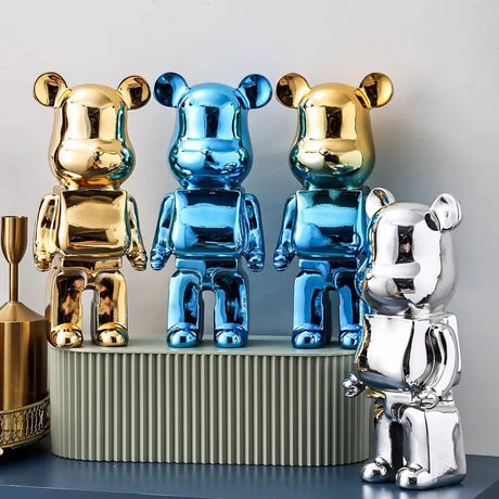 Aesthetic Bear Figur Figur Keramik Staty för Lyxigt Vardagsrumsdekoration Carvallo