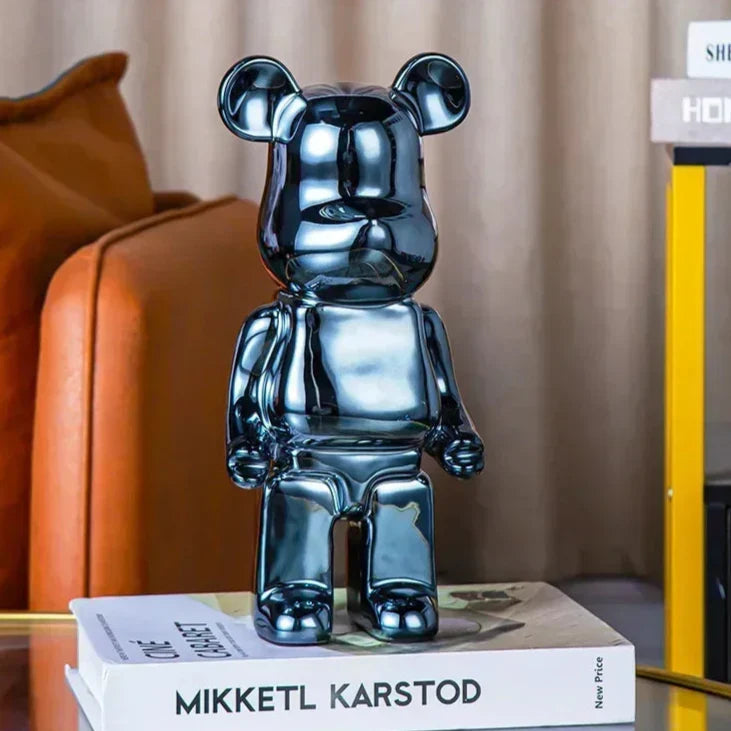 Aesthetic Bear Figur Figur Keramik Staty för Lyxigt Vardagsrumsdekoration Carvallo