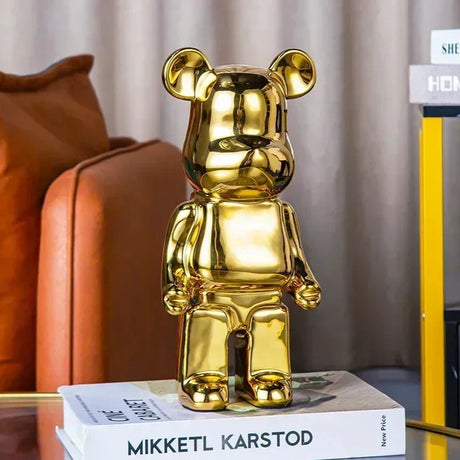 Aesthetic Bear Figur Figur Keramik Staty för Lyxigt Vardagsrumsdekoration Carvallo