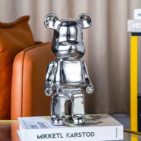 Aesthetic Bear Figur Figur Keramik Staty för Lyxigt Vardagsrumsdekoration Carvallo