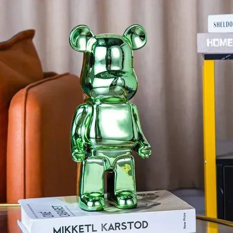 Aesthetic Bear Figur Figur Keramik Staty för Lyxigt Vardagsrumsdekoration Carvallo